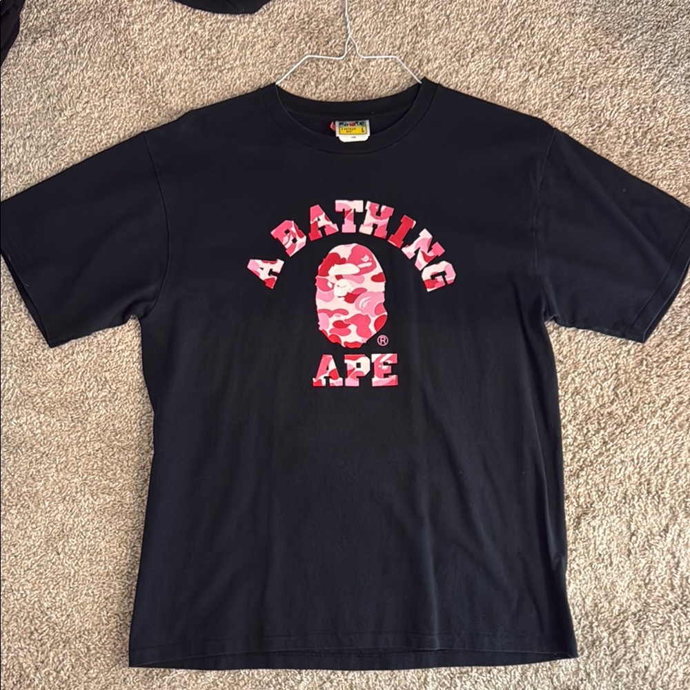 Bape Black and Pink Kids T-Shirt